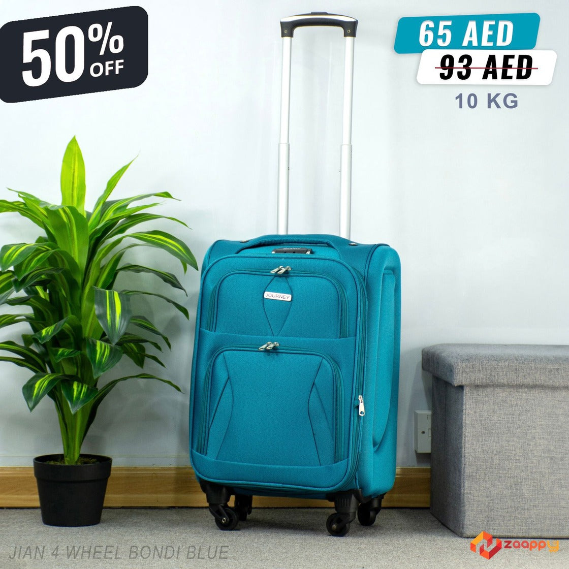 Carry On Lightweight 4 Wheel Soft Material Luggage Bag | 20 Inch Size 7-10 Kg Capacity