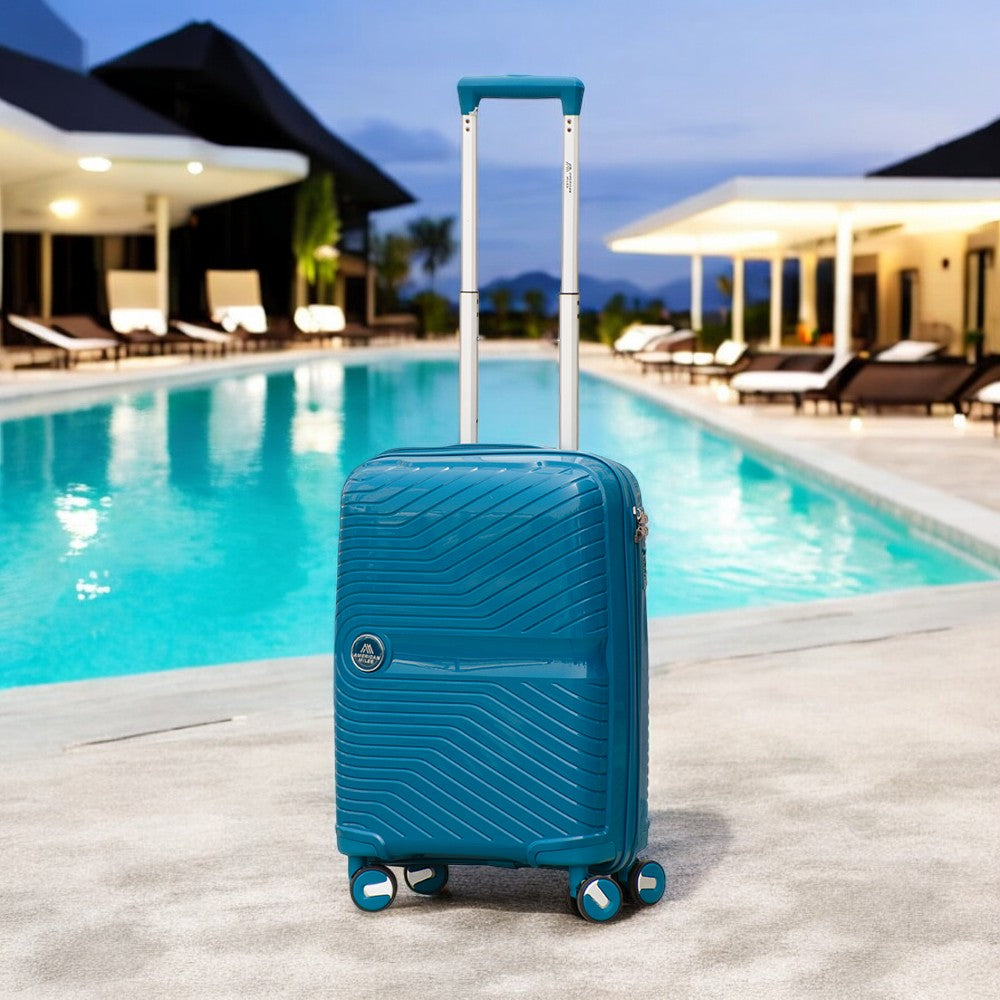 20" Miami PP Unbreakable Luggage Bag with Double Spinner Wheels | Lightweight Hard Case Trolley