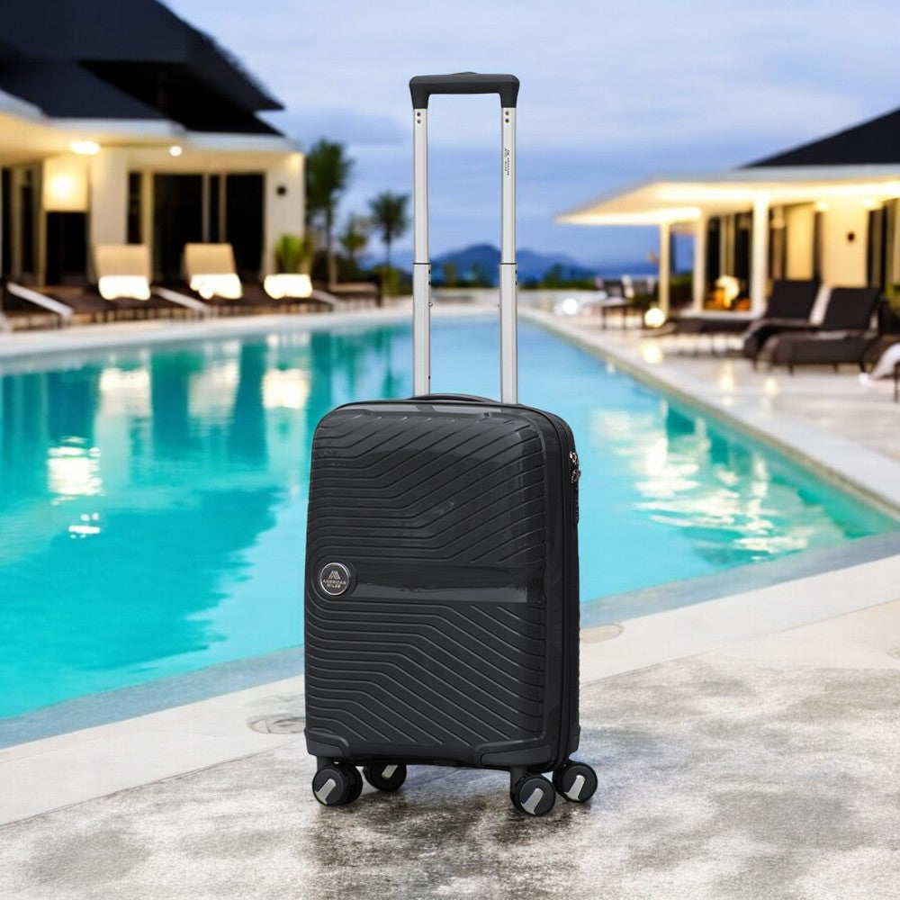20" Miami PP Unbreakable Luggage Bag with Double Spinner Wheels | Lightweight Hard Case Trolley