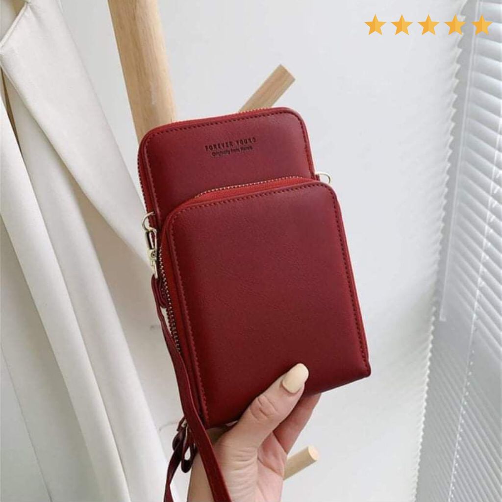 Forever Young 3 Zipper Cross Body Sling Bag For Women