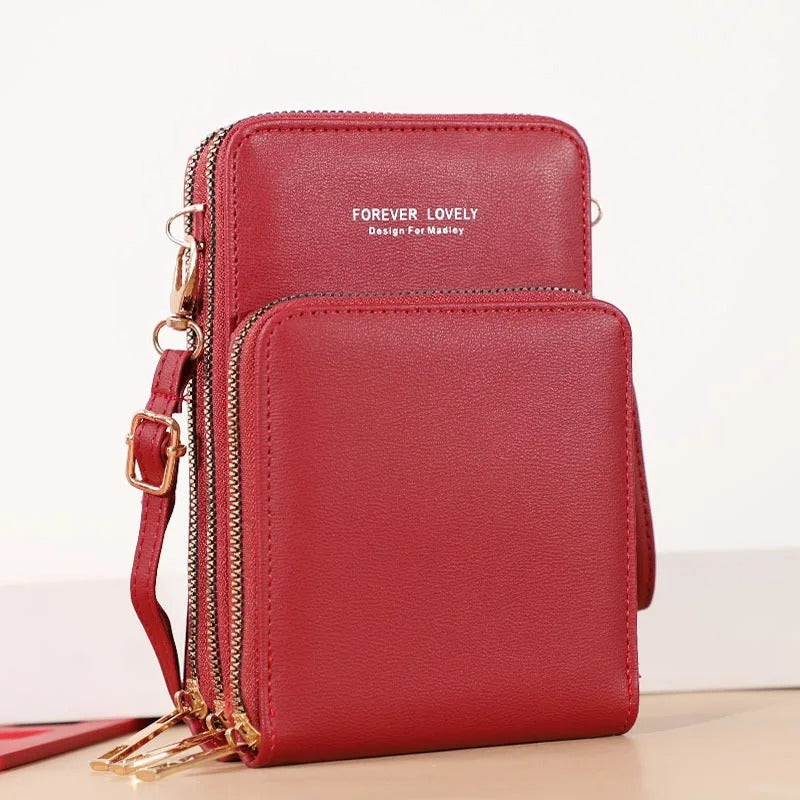 Forever Young 3 Zipper Cross Body Sling Bag For Women