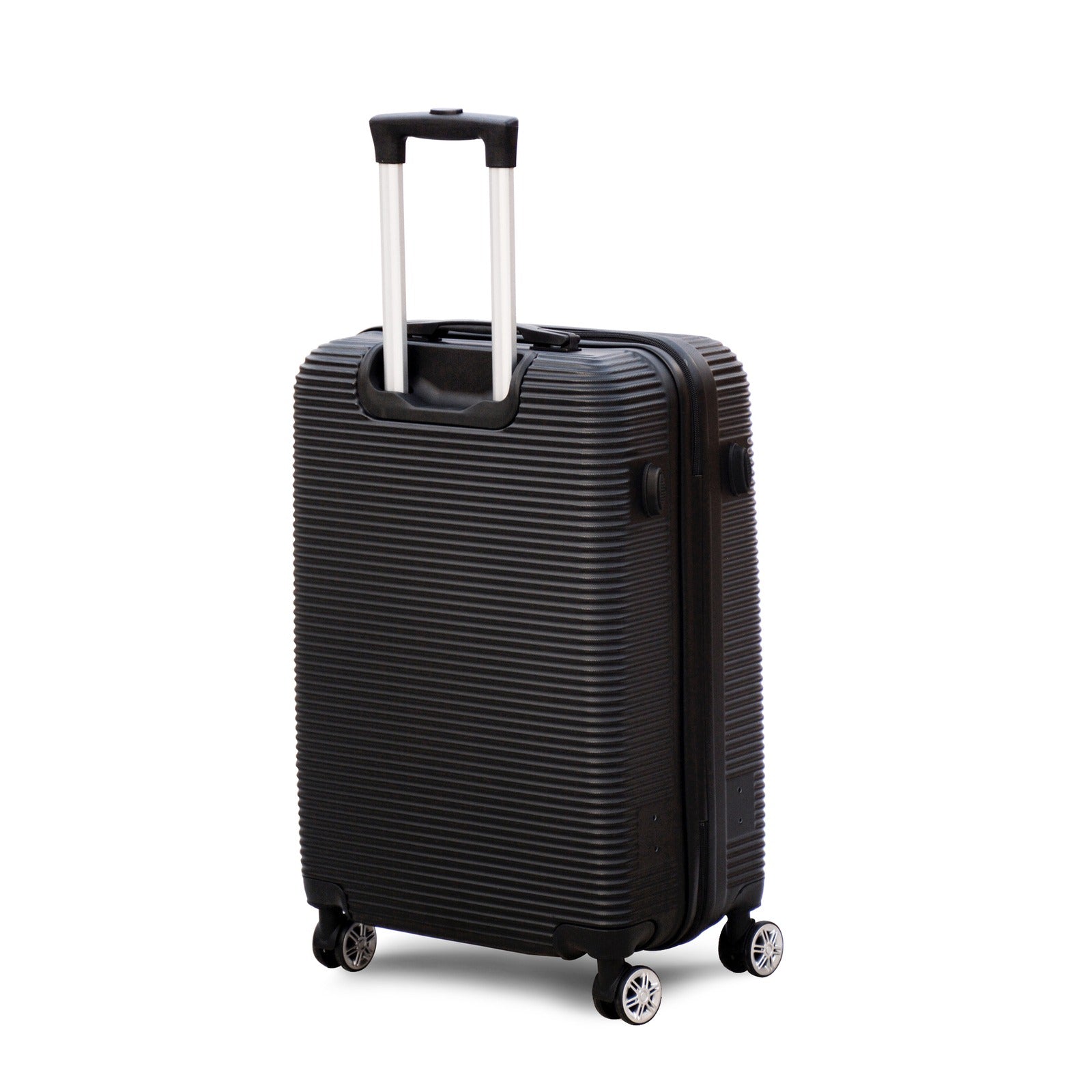 20" Black Colour JIAN ABS Line Luggage Lightweight Hard Case Carry On Trolley Bag With Spinner Wheel
