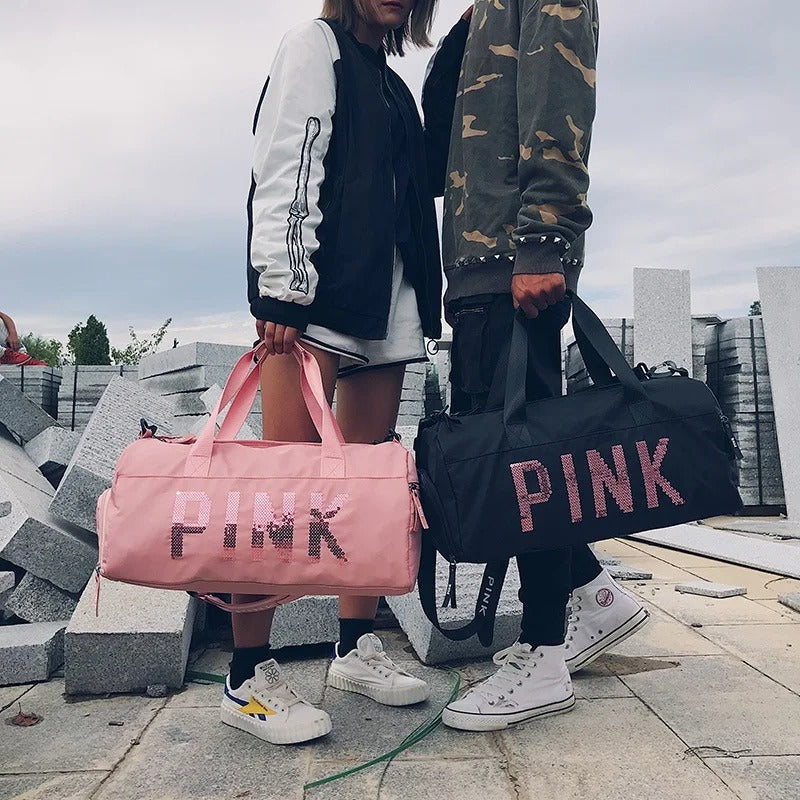 Pink Duffel Bag | Fitness Shoulder Bag For Women