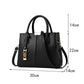 Stylish Large Capacity Women PU Leather F Plane Tote Shoulder Bag With Pendant Zaappy