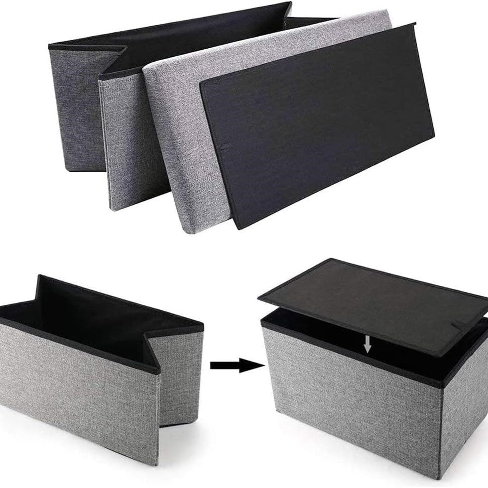Multifunctional Footrest Stool | Folding Organizer Storage Box Zaappy