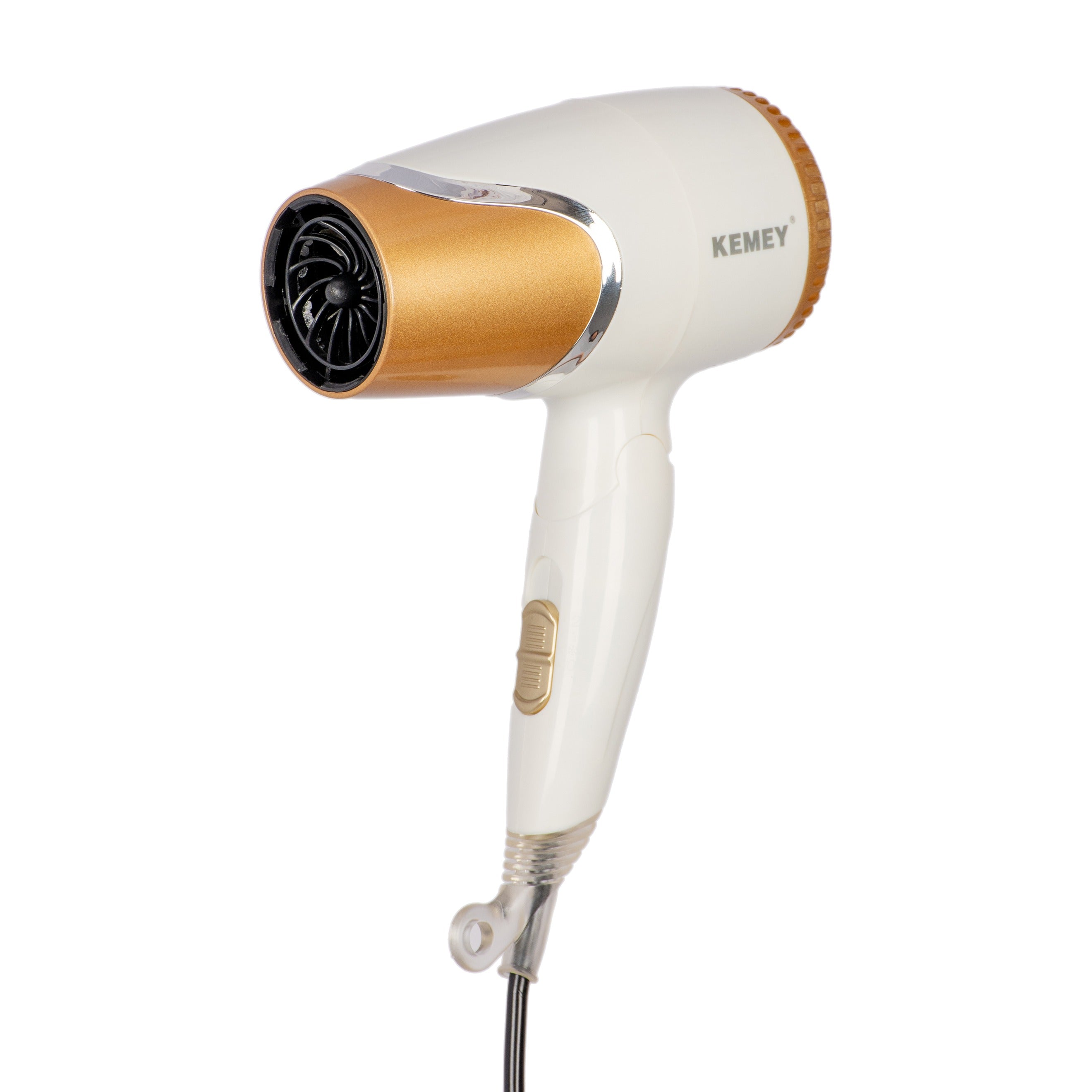 KEMEY KM-6832 Electric Foldable Travel Hair Dryer with 2 Speed Control