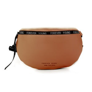 Stylish Forever Young PU Leather Waist Bag | Utility Belt Bag For Travel Purpose