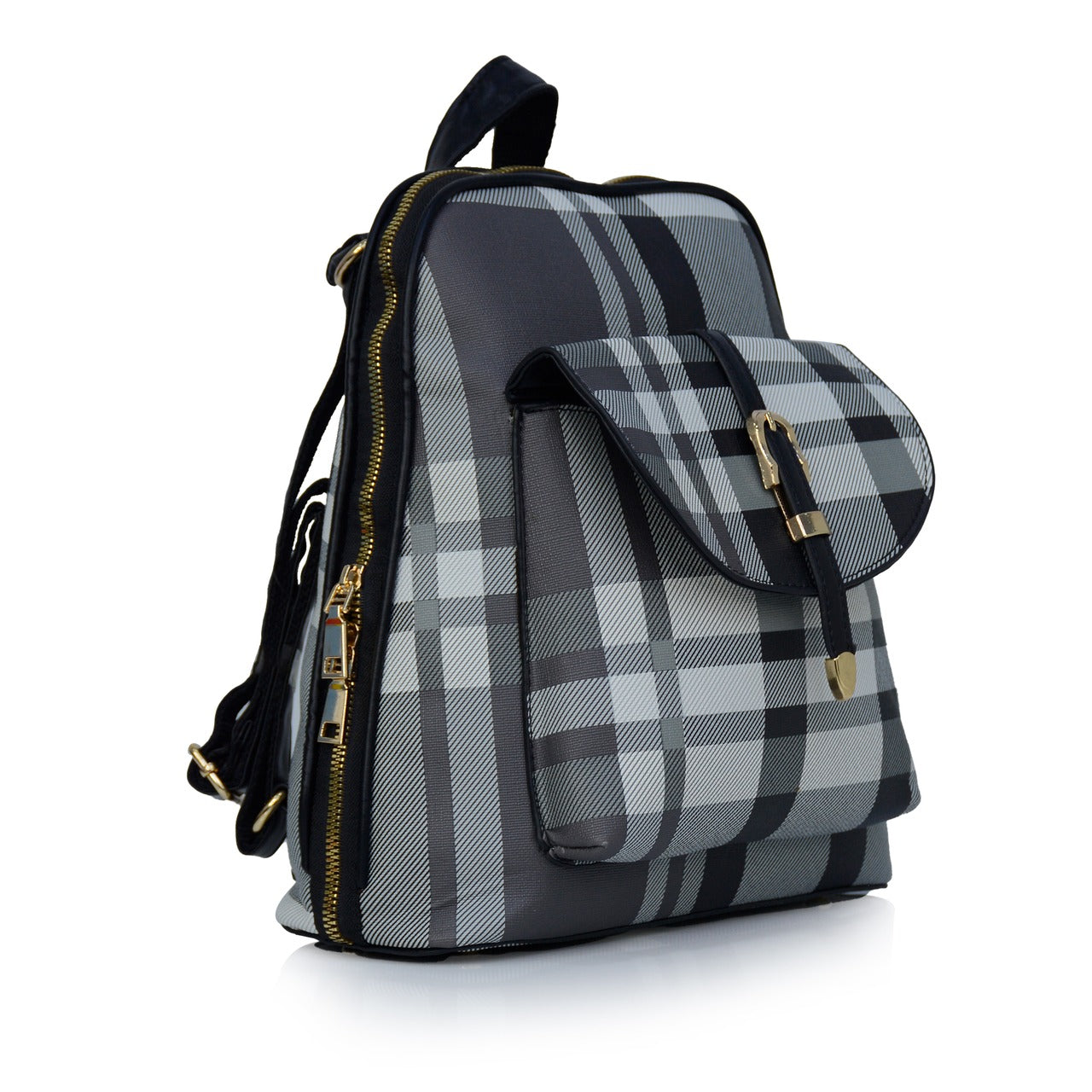 Long Check Backpack For Women outdoor Bag