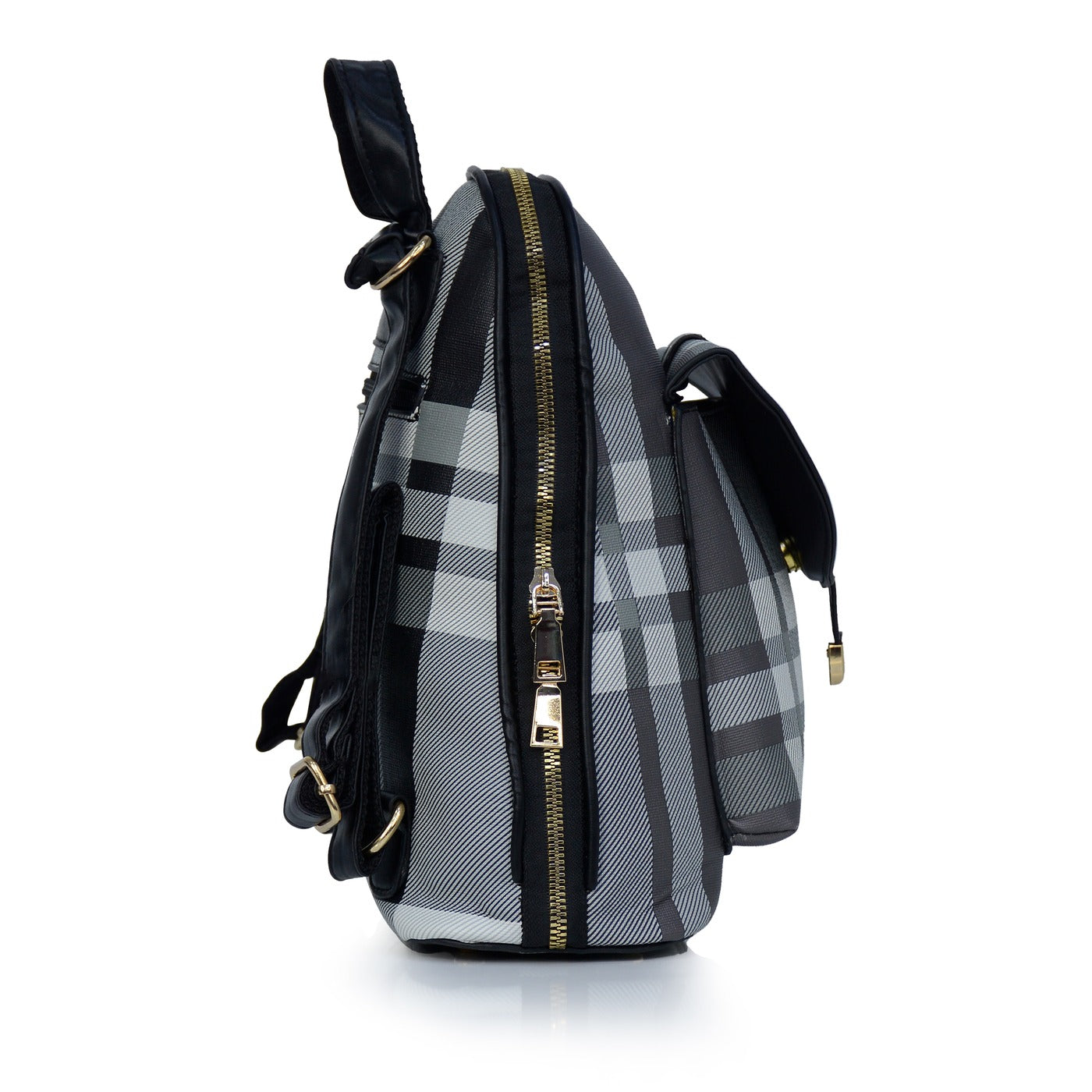 Long Check Backpack For Women outdoor Bag