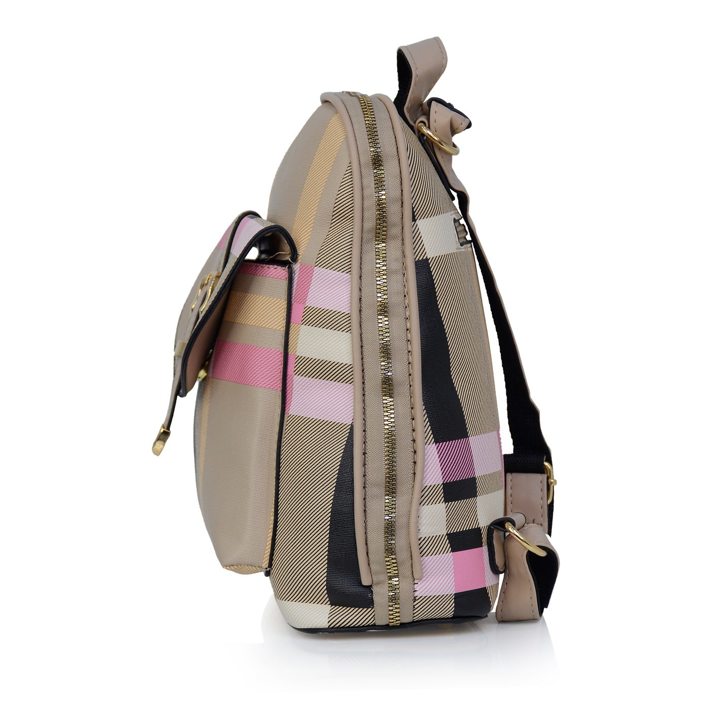 Long Check Backpack For Women outdoor Bag