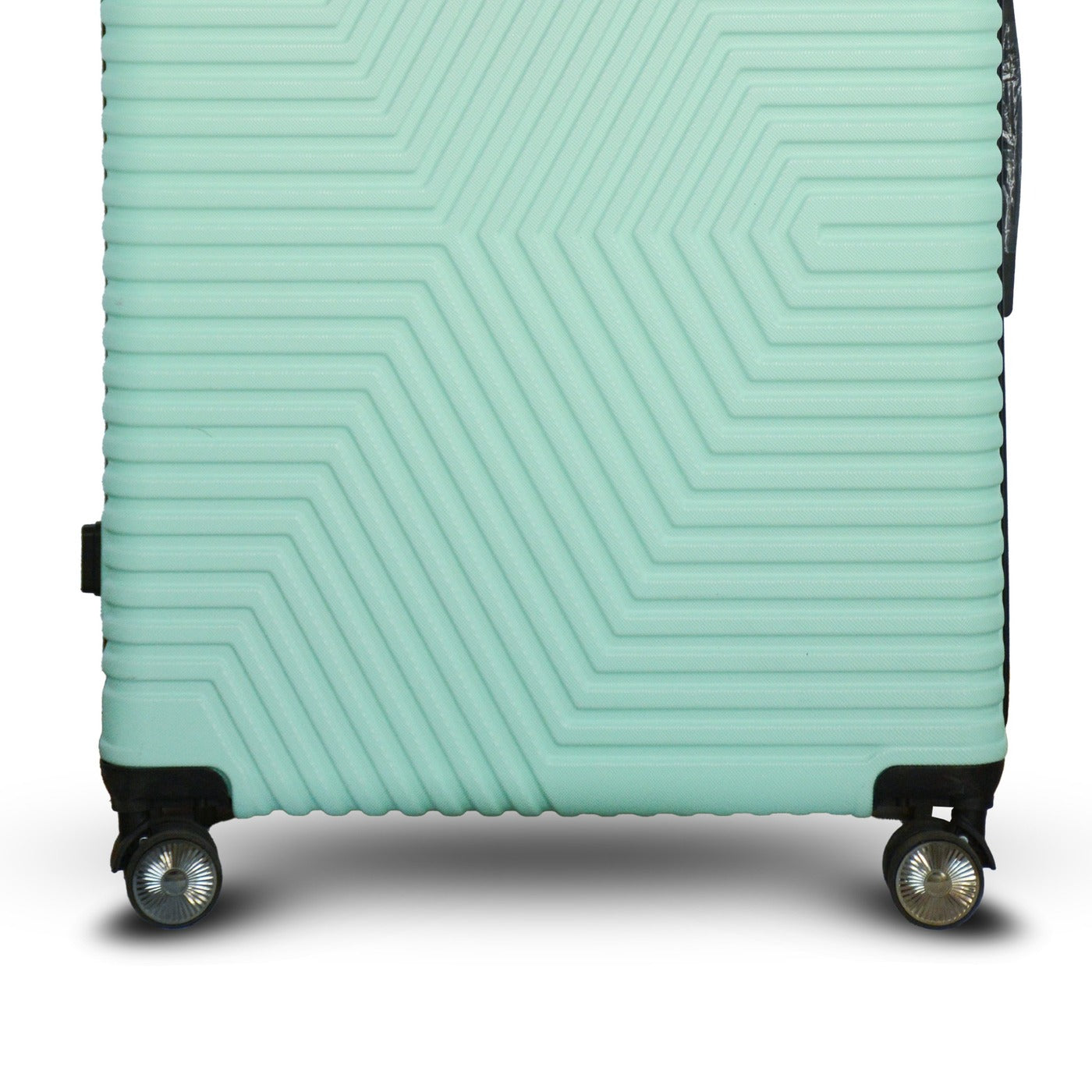 32 Inch Extra Large Luggage Zig Zag ABS Lightweight Suitcase Bag with Double Spinner Wheels