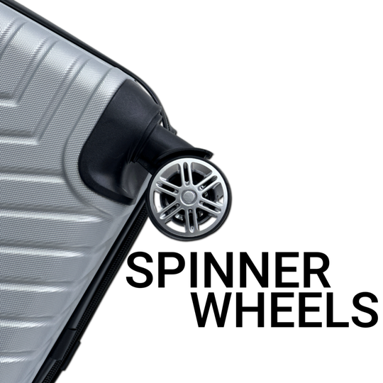 Lightweight ABS Double Spinner Wheel Luggage Bags | Medium 24 Inch Size 20-25 Kg Capacity