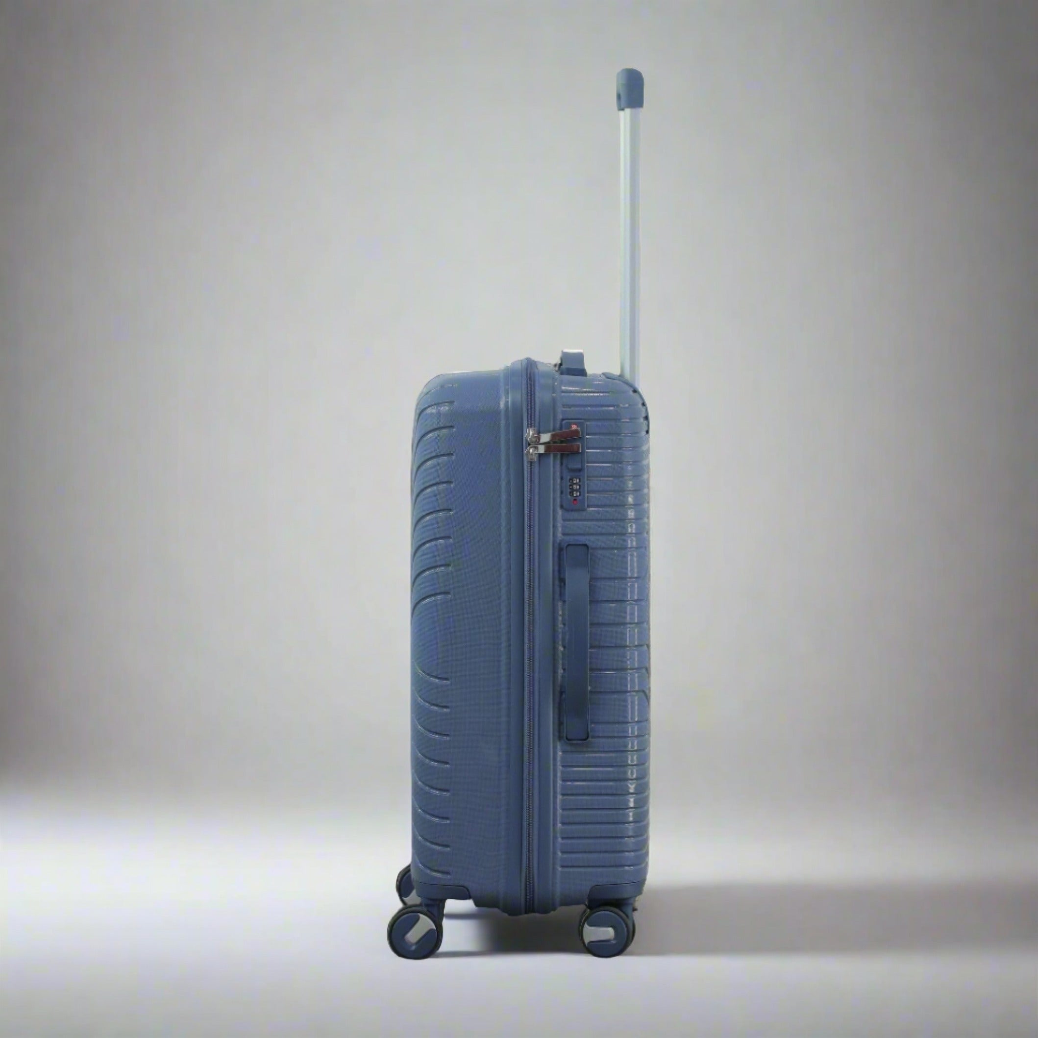 24 Inch Crossline PP Unbreakable Luggage Bag With Double Spinner Wheel