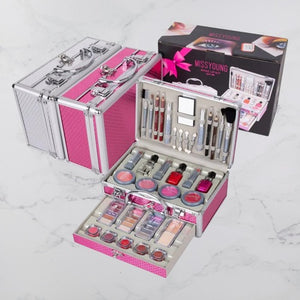 MYM Professional All In One Make Up Kit | Aluminum Case Beauty Cosmetics Palette