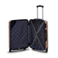 20" Rose Gold Colour Travel Way ABS Luggage Lightweight Hard Case Trolley Bag Zaappy.com