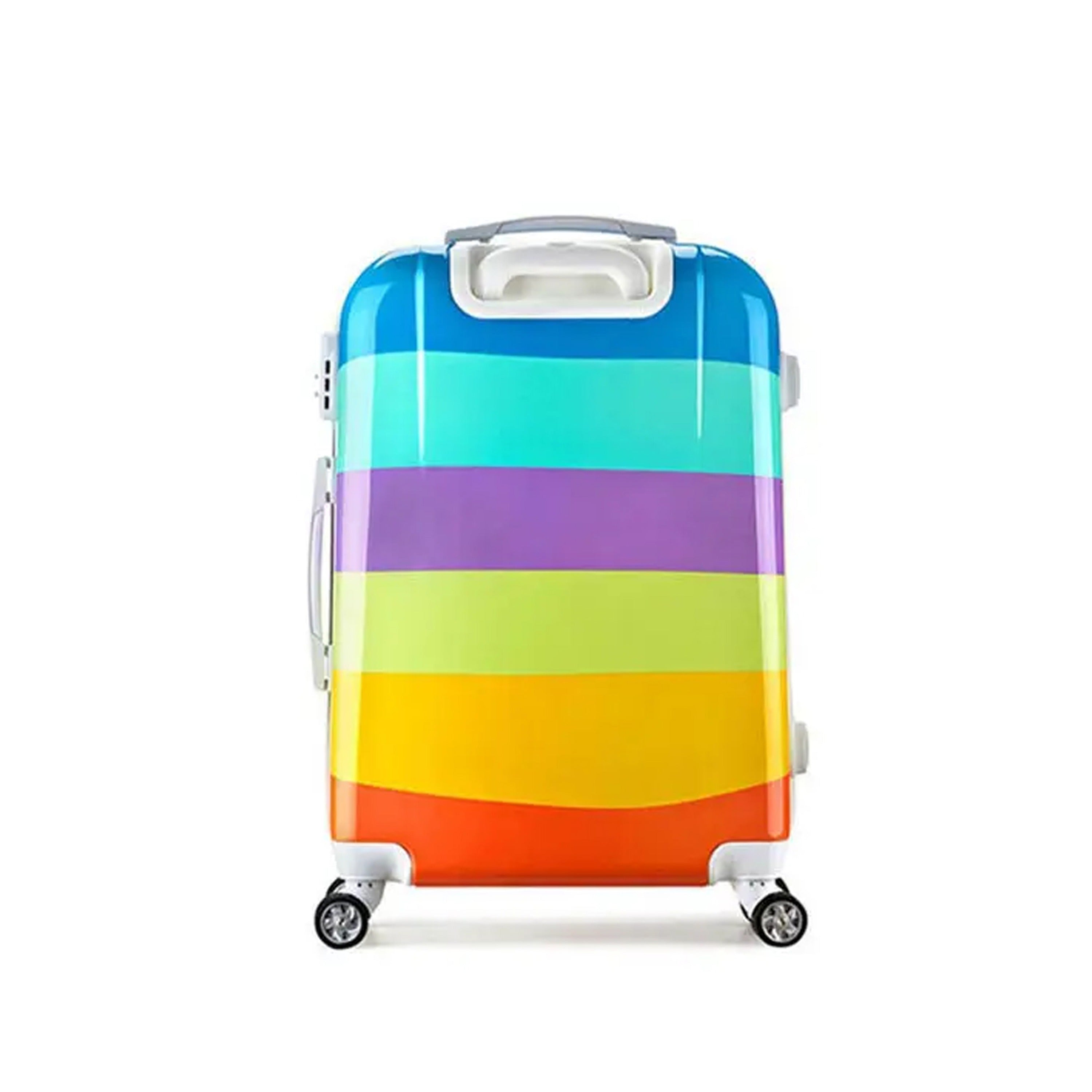 Printed Lightweight ABS Double Spinner Wheel Luggage Bags | 28 inch Size 30-35 Kg Capacity