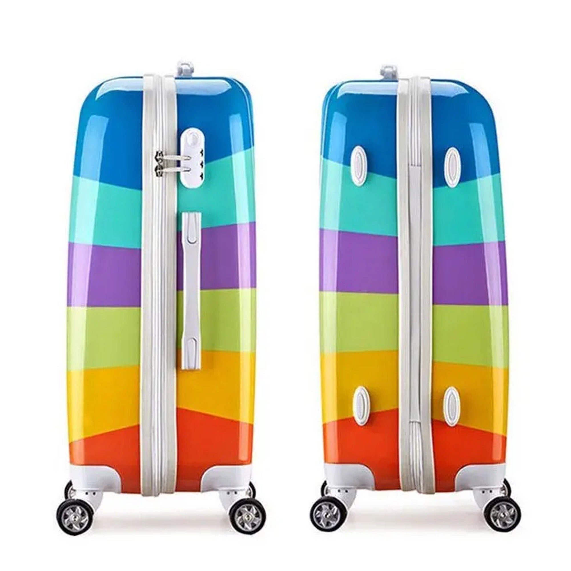 Printed Lightweight ABS Double Spinner Wheel Luggage Bags | 28 inch Size 30-35 Kg Capacity