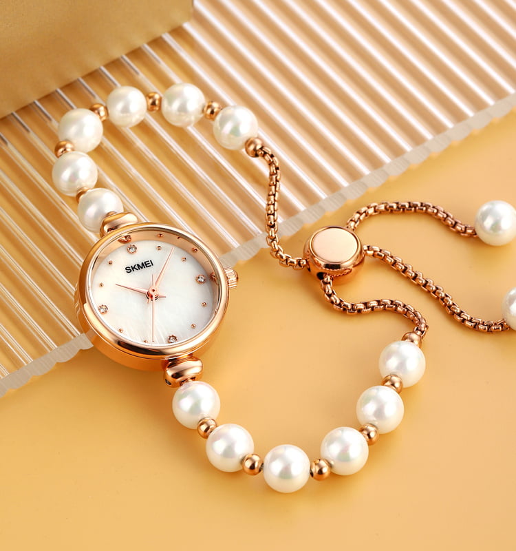 SKMEI 1981 Romantic Style Bracelet Quarts Women's Fashion Watch