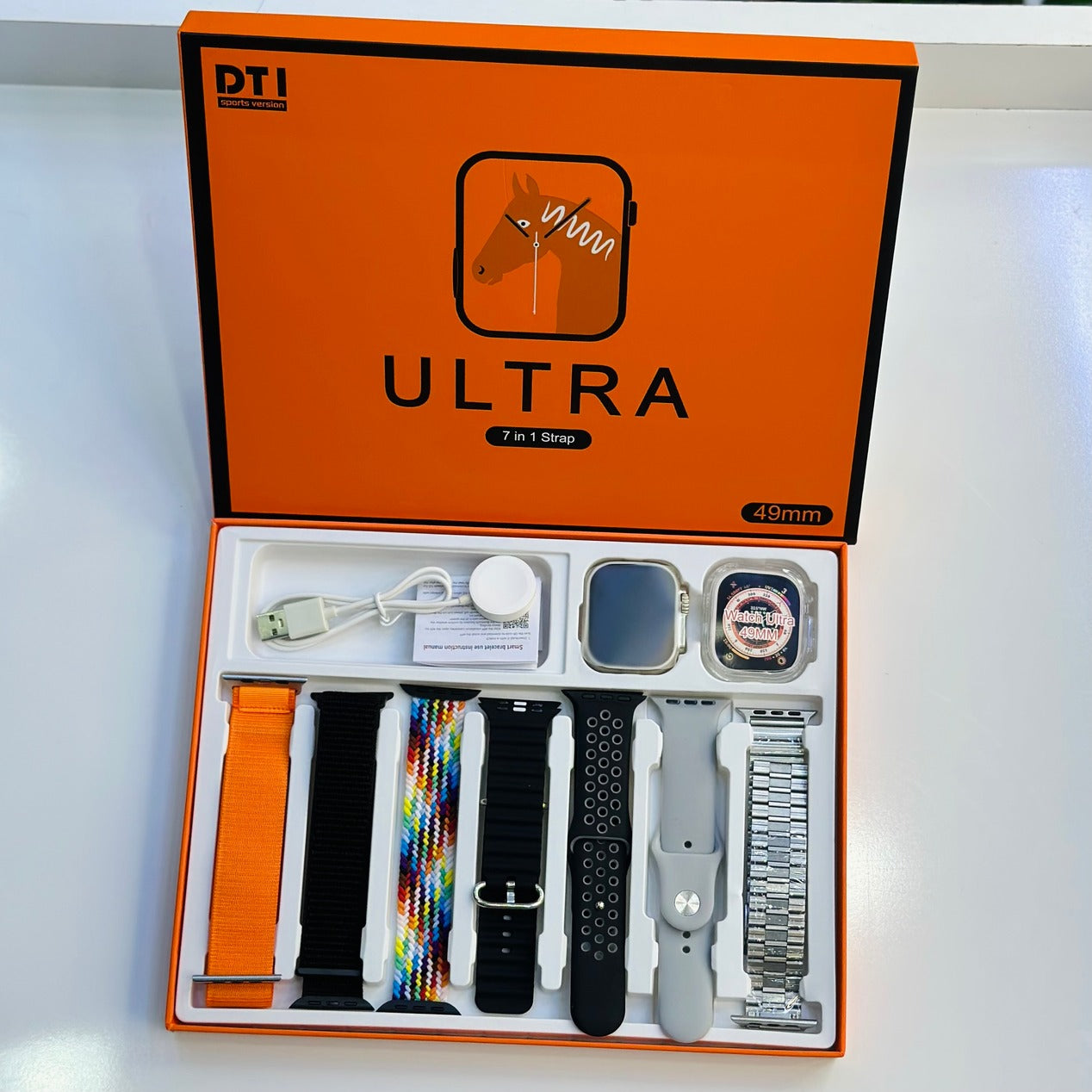 Modern Smart Watch Ultra 7 In 1 Strap Combo Set