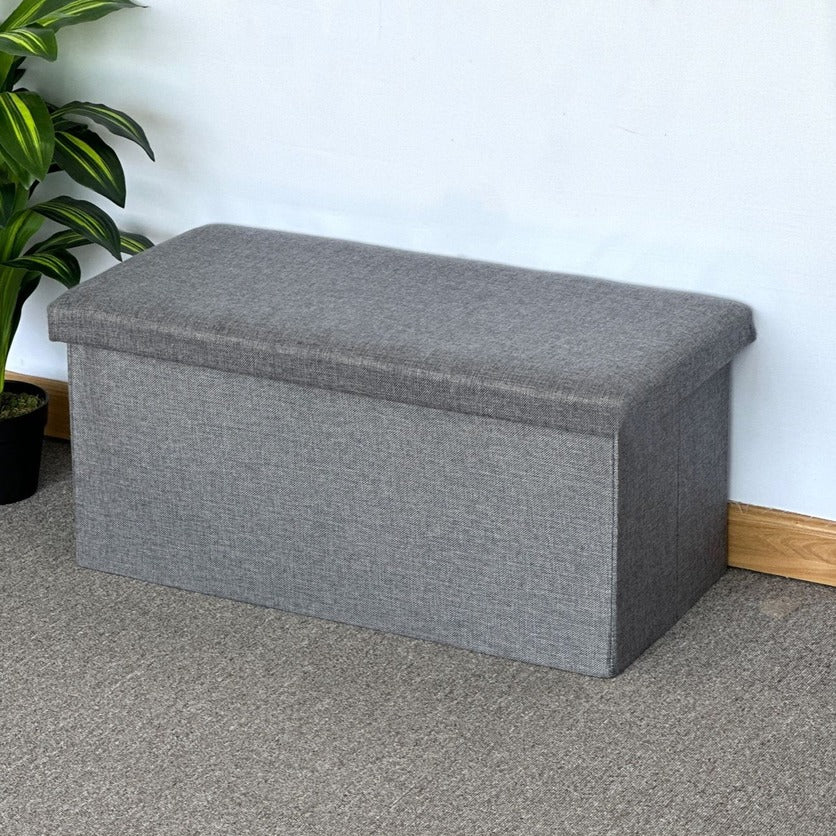 Folding Storage Box cum Organizer Sofa | Multipurpose Footrest Bench | 76x38x38 cm