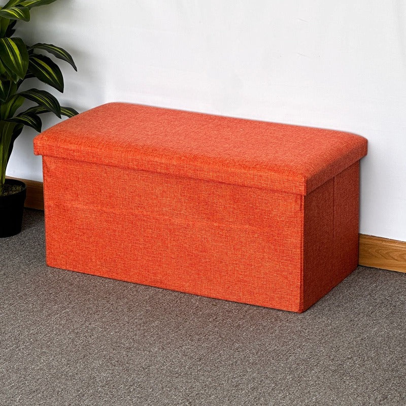 Folding Storage Box cum Organizer Sofa | Multipurpose Footrest Bench | 76x38x38 cm