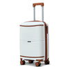 Textured Cabin Size Hard Side Luggage Unbreakable PP Suitcase with Spinner Wheels