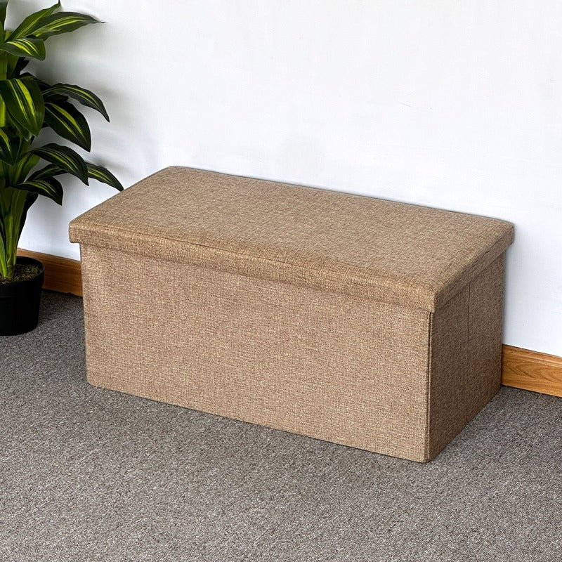 Folding Storage Box cum Organizer Sofa | Multipurpose Footrest Bench | 76x38x38 cm