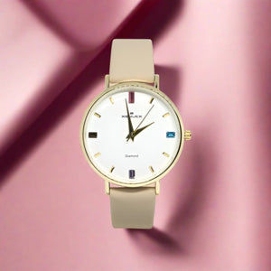Xenlex Diamond Analog Water Proof Watch For Women | Stylish Elegant Round Dial