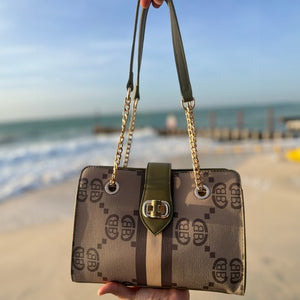 Trendy Stylish Women Sling Bag With Chain Strap | Printed Shoulder Bag