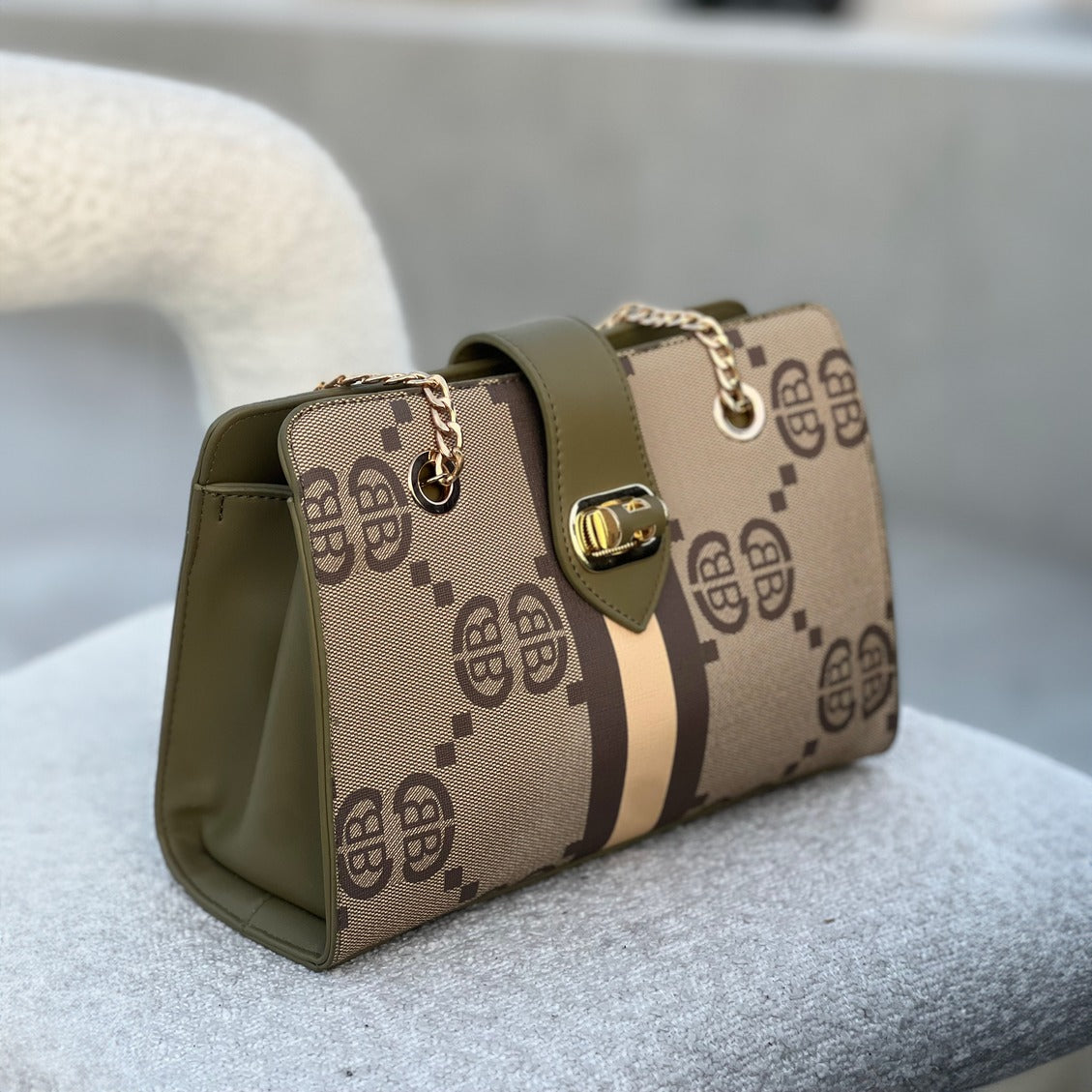 Trendy Stylish Women Sling Bag With Chain Strap | Printed Shoulder Bag