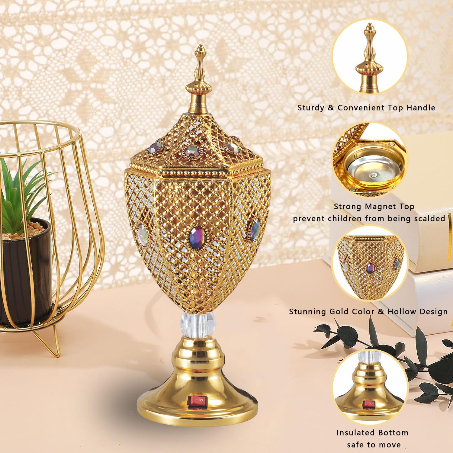 Arabic Bakhoor Burner Portable | Electric Incense Plug in Burner