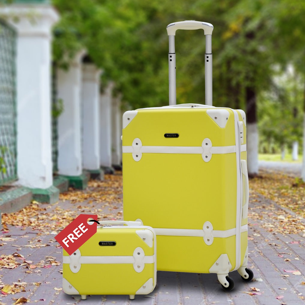 Cabin Size Corner Guard Lightweight ABS Luggage Bag 10 Kg | Beauty Case FREE