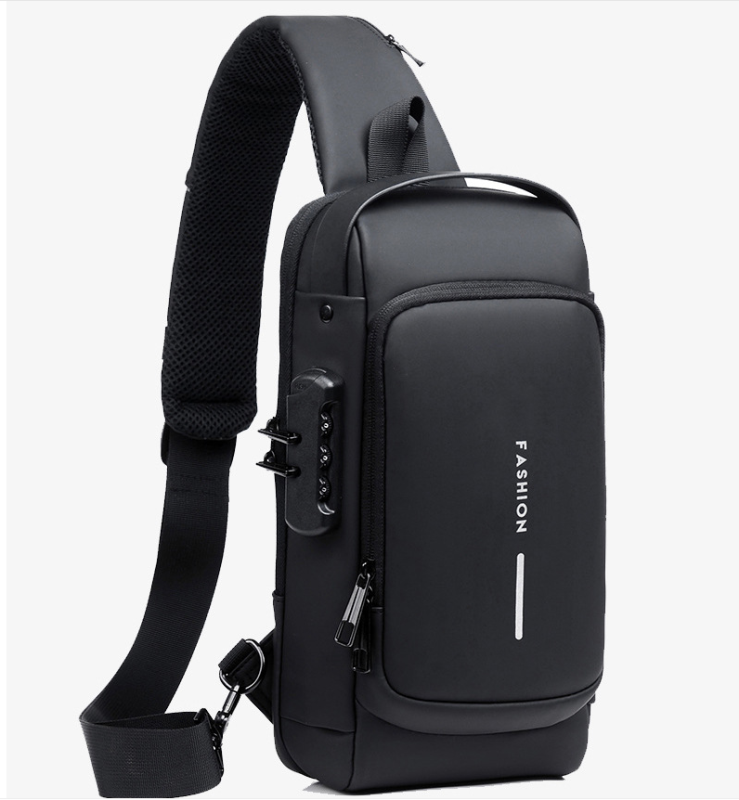 Anti theft Cross body Travel Sling Back Pack USB Type | Top Trending Chest Bag