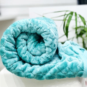 Soft Embossed Double Bed Blanket | Heart Design | 1.6 Kg