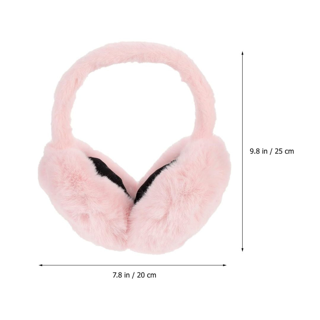 Foldable Winter Warm Plush Kids Ear Muffs | Cute Windproof Outdoor Adjustable Ear Covers