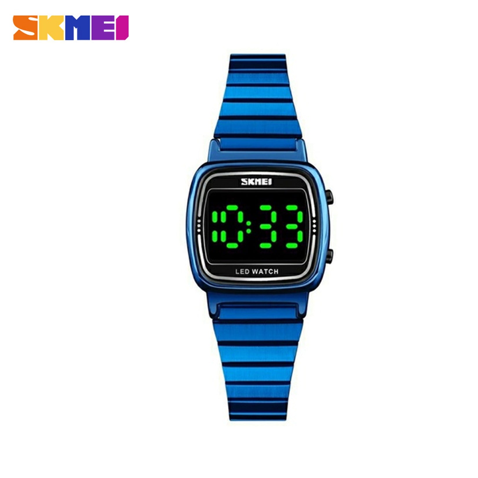 SKMEI G-Digit 1543 Ladies Fashion Wrist Watch | Green LED Display