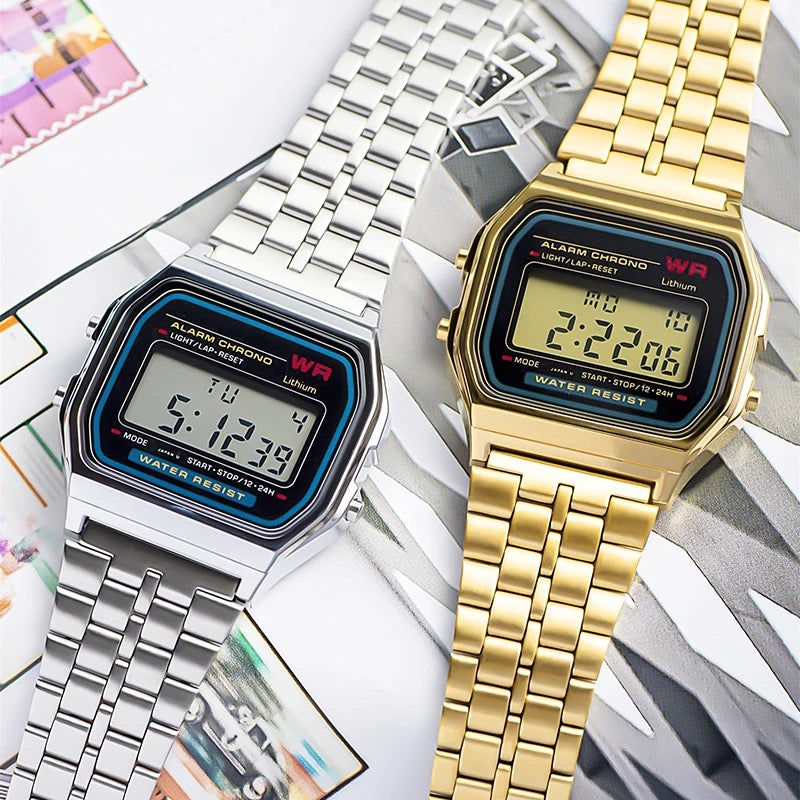 Ordinary Digital Watch | Classic Design Watch | 3 Piece Set Combo