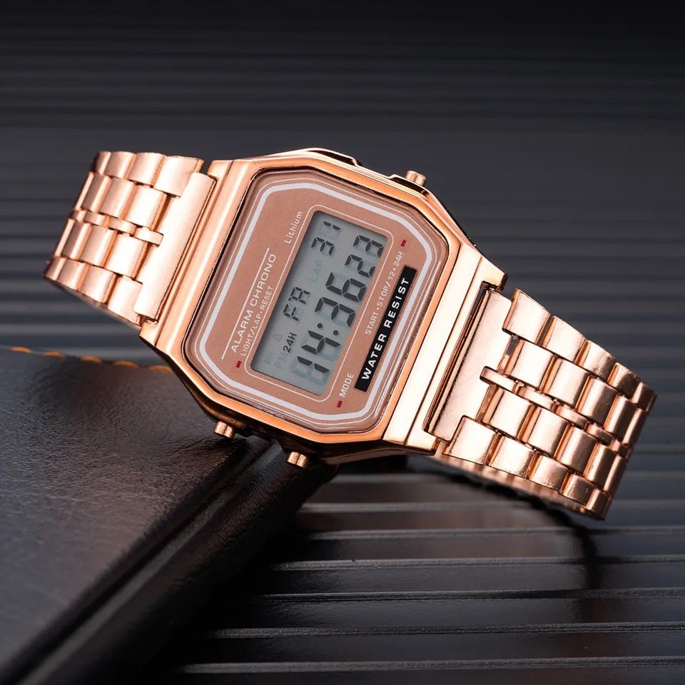 Ordinary Digital Watch | Classic Design Watch | 3 Piece Set Combo