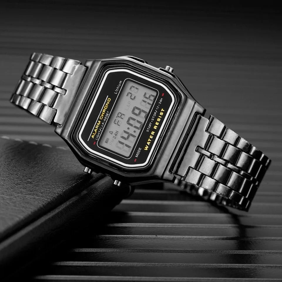 Ordinary Digital Watch | Classic Design Watch | 3 Piece Set Combo