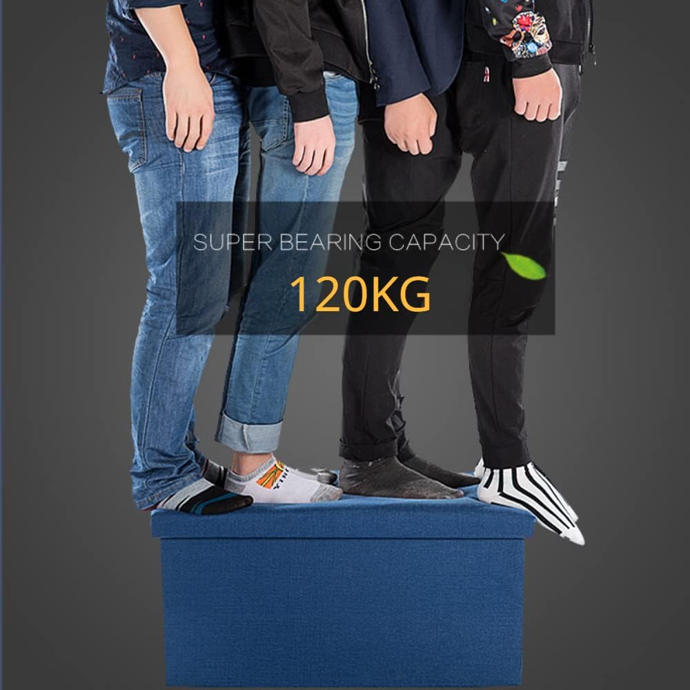 Folding Storage Box cum Organizer Sofa | Multipurpose Footrest Bench | 76x38x38 cm