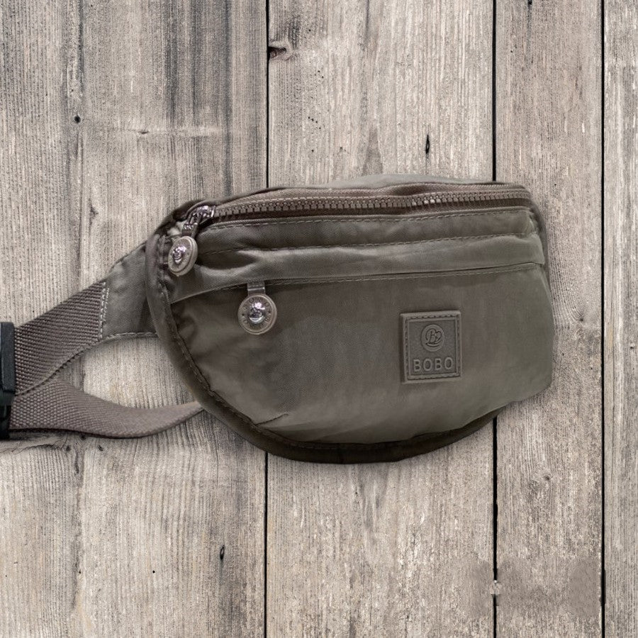 Multi Zipper Canvas Travel Belly Bag | Utility Crossbody Chest Bag