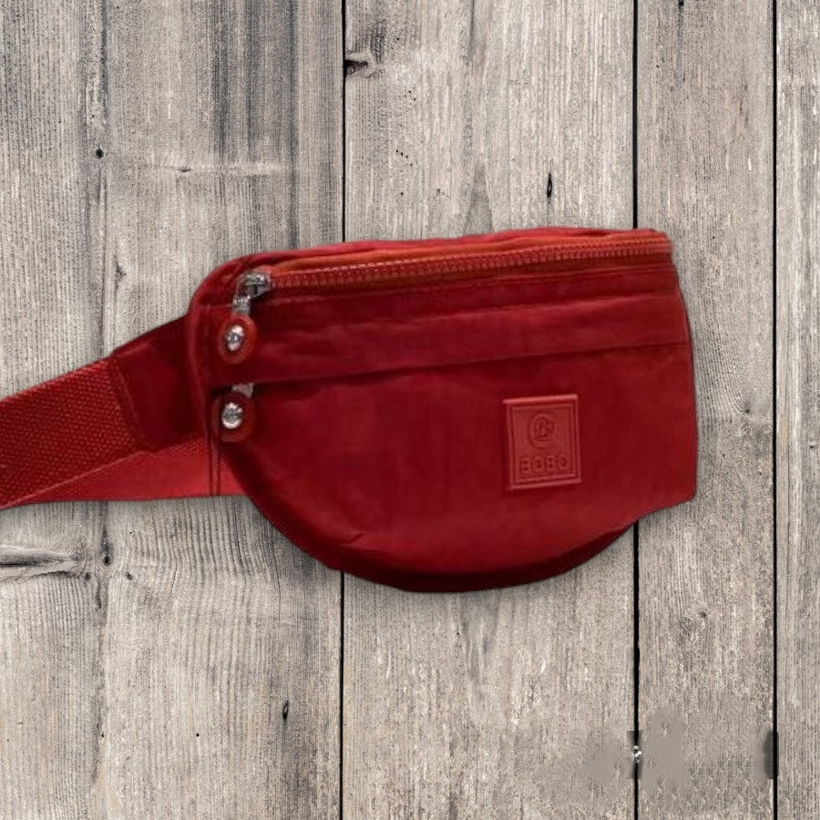 Multi Zipper Canvas Travel Belly Bag | Utility Crossbody Chest Bag
