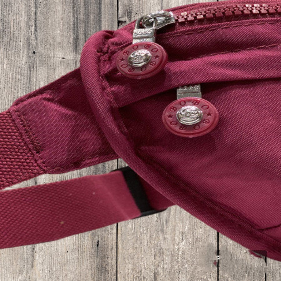 Multi Zipper Canvas Travel Belly Bag | Utility Crossbody Chest Bag