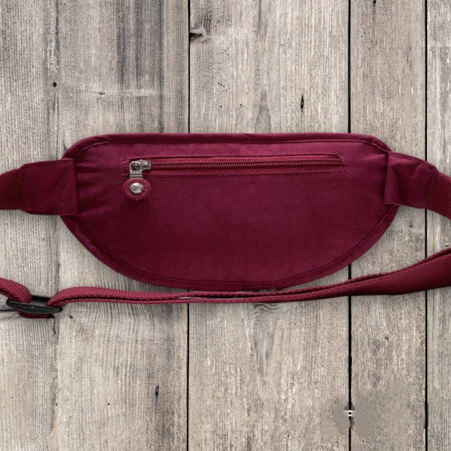 Multi Zipper Canvas Travel Belly Bag | Utility Crossbody Chest Bag