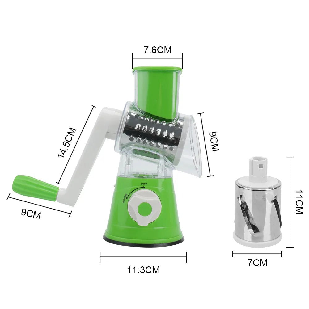 Multifunctional Rotary Cheese Grater | Kitchen Food Chopper for Vegetable | Cheese and Fruits