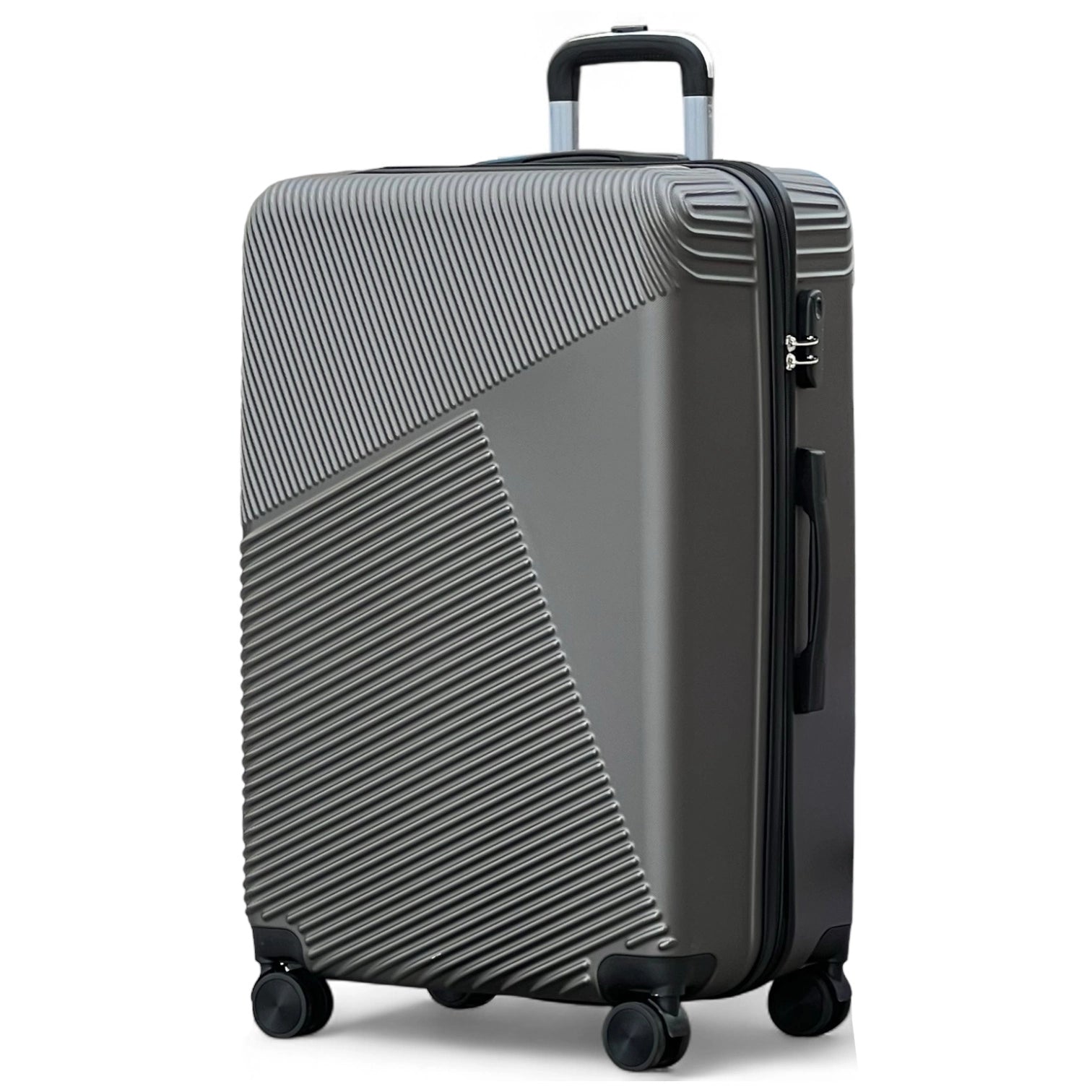 Zig Zag V3 28-Inch Hard Side Luggage Lightweight ABS Suitcase with Spinner Wheels