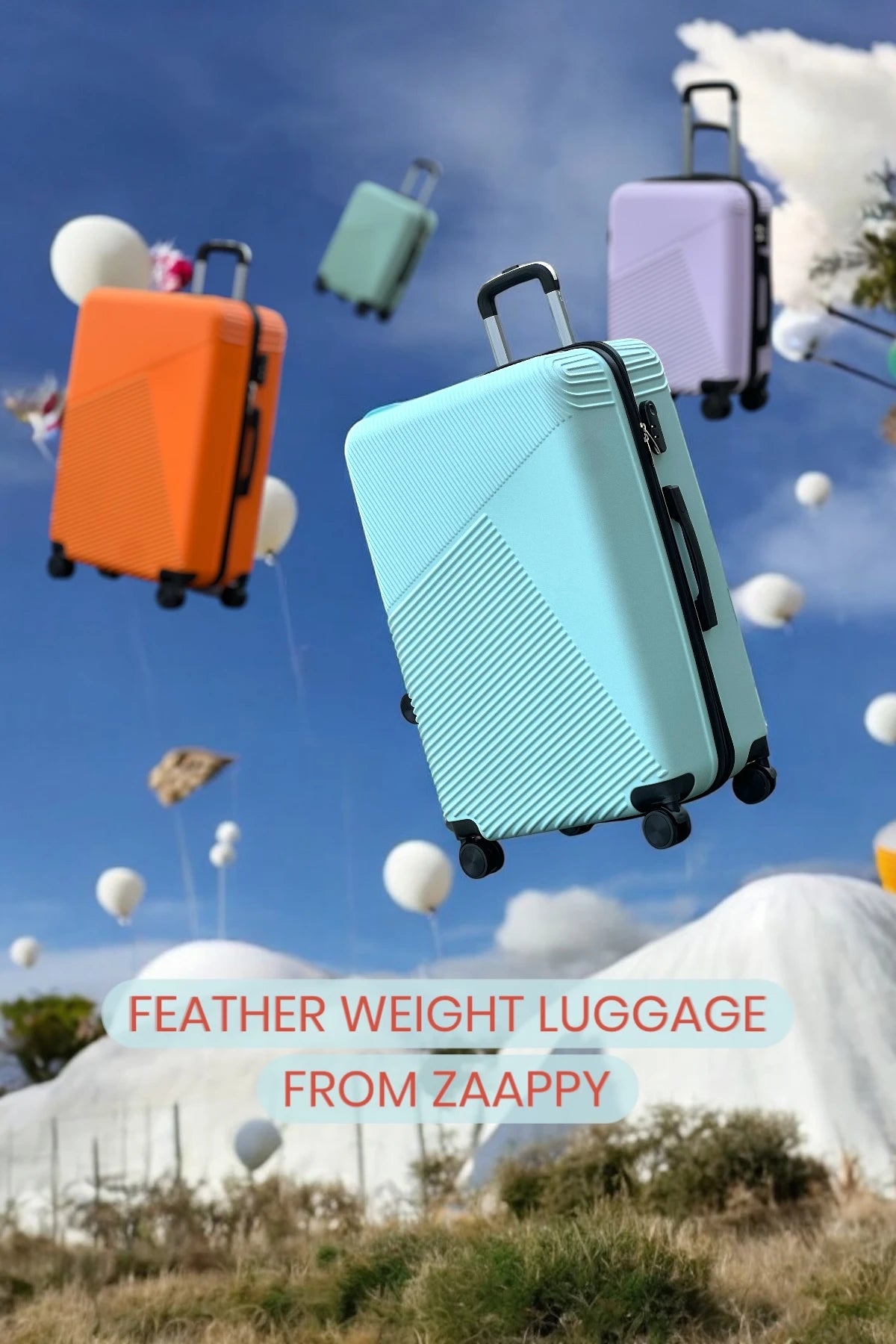 Zig Zag V3 28-Inch Hard Side Luggage Lightweight ABS Suitcase with Spinner Wheels