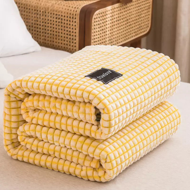 Super Soft Microfiber Throw Fleece Bed Blanket | Fleece Blanket - Double Size 220*240 Cm