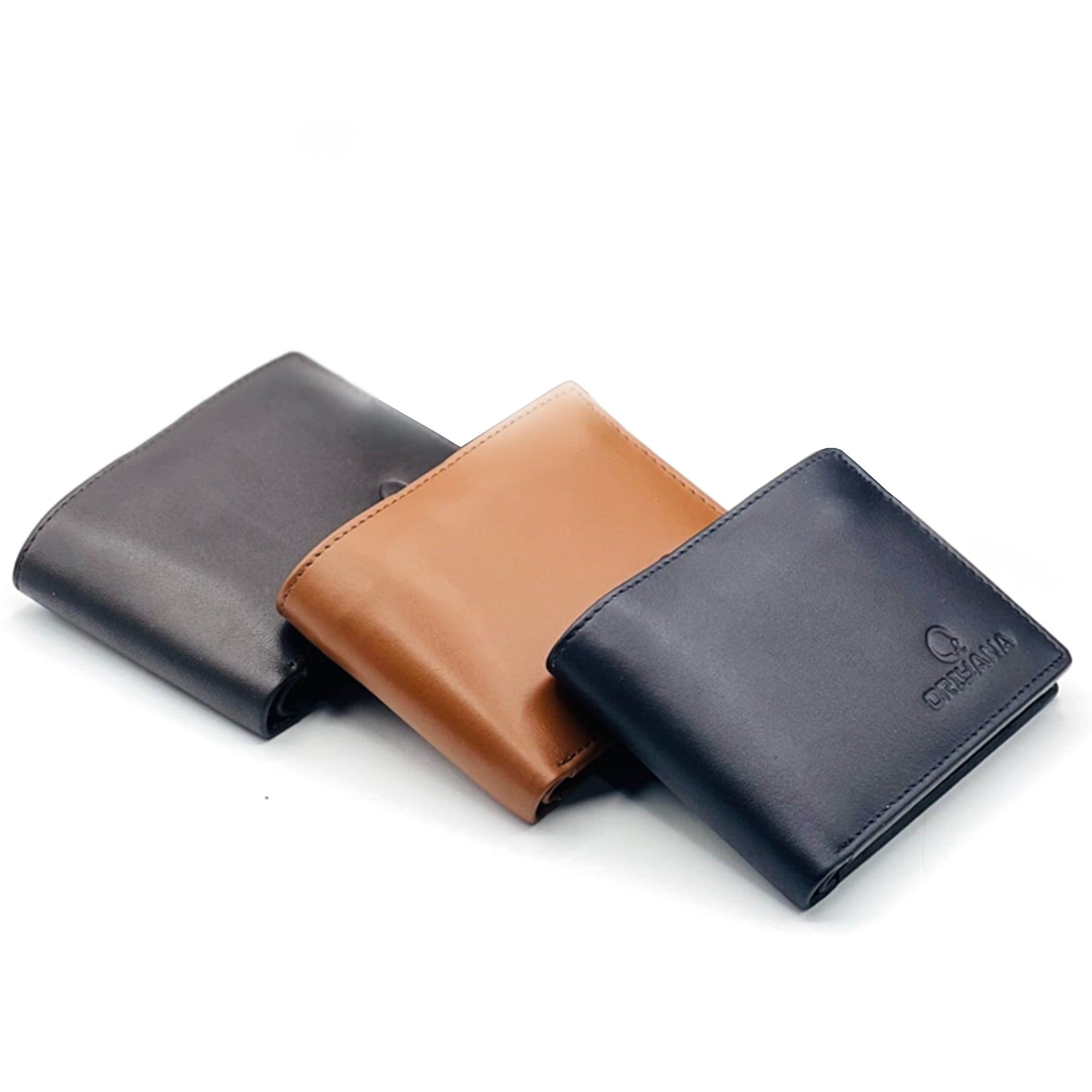 Oriyana Men Solid Sample Style Zipper Card Holder Purse | LL 2411 Leather Wallet