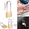 Brass Padlock | 25mm Wide Brushed Finish Long Harden Shackle